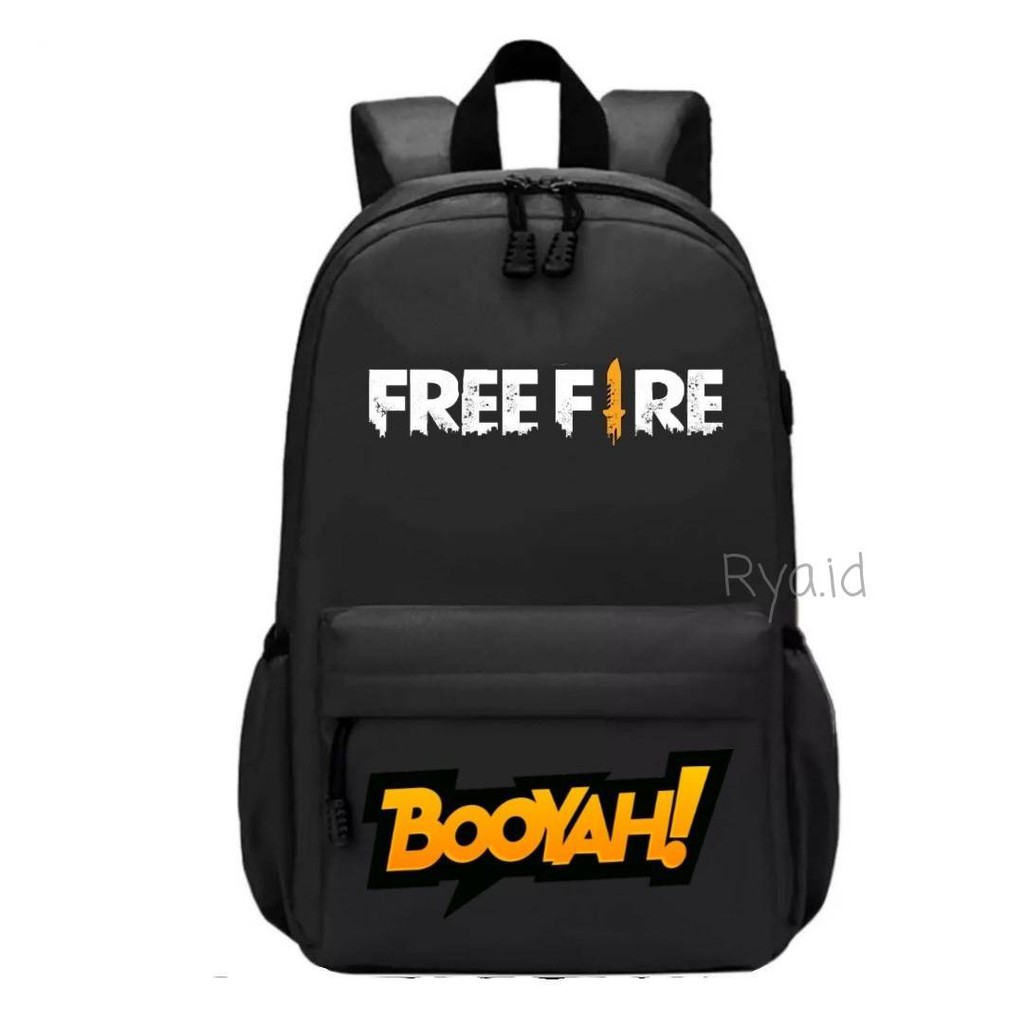 Tas Ransel Anak Sekolah Karakter Game Free Fire Terbaru Backpack Cute Murah Batam Tas Kanvas import