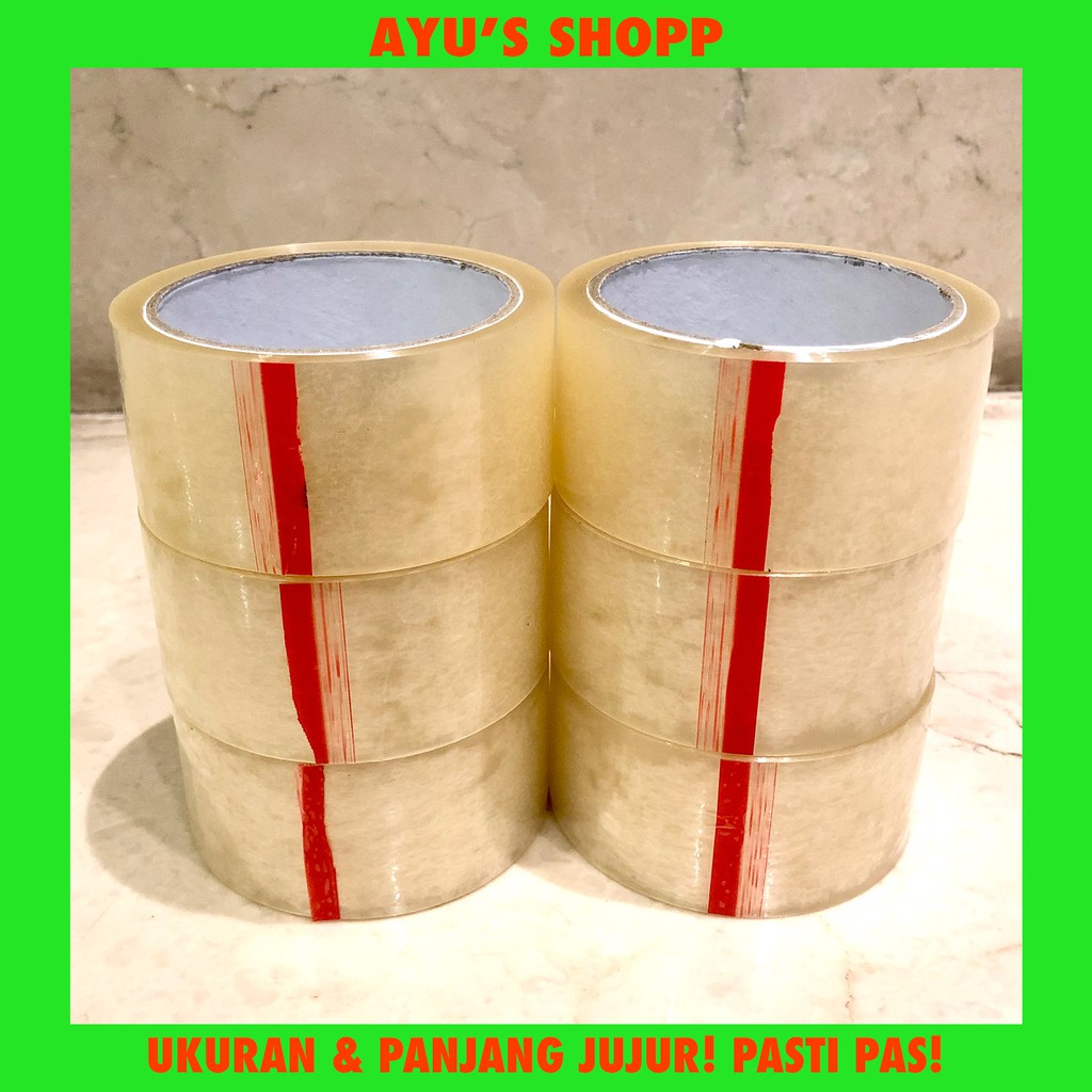 

LAKBAN / ISOLASI/ TAPE BENING CLEAR SUPER PROMO! BERKUALITAS! CUCI GUDANG! (45mm x 57 yard)