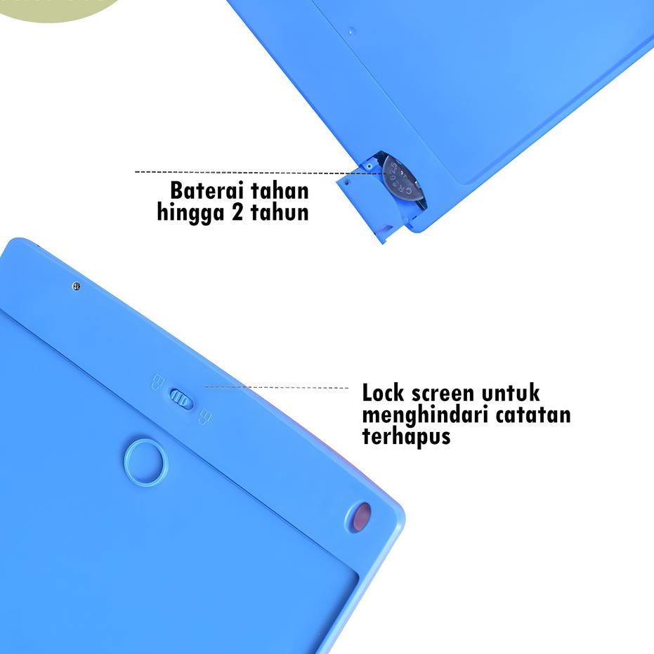 

➱ LCD Writing Tablet / Drawing Pad / Papan Tulis LCD Gambar Mainan 8,5 Inch Edukasi ➼