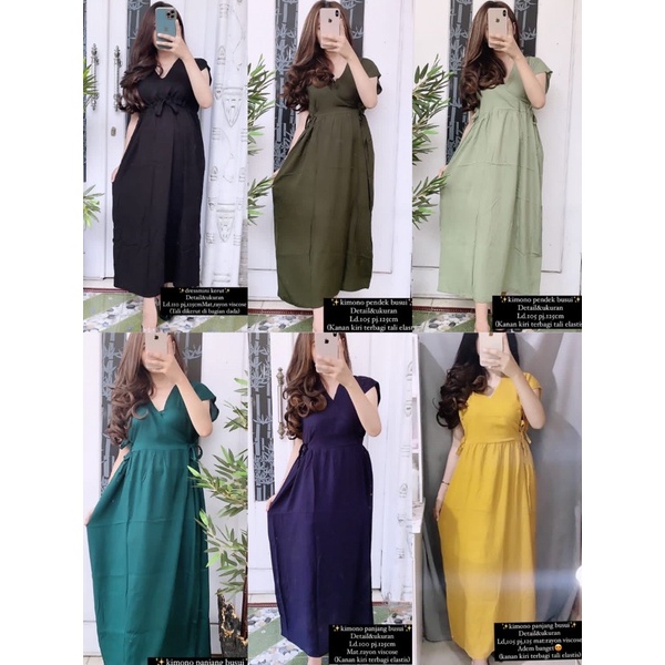 BAJU TIDUR KIMONO PANJANG