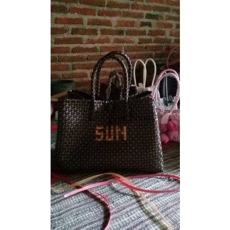 TAS ANYAMAN JALI PREMIUM TAMBAH CUSTOM NAMA