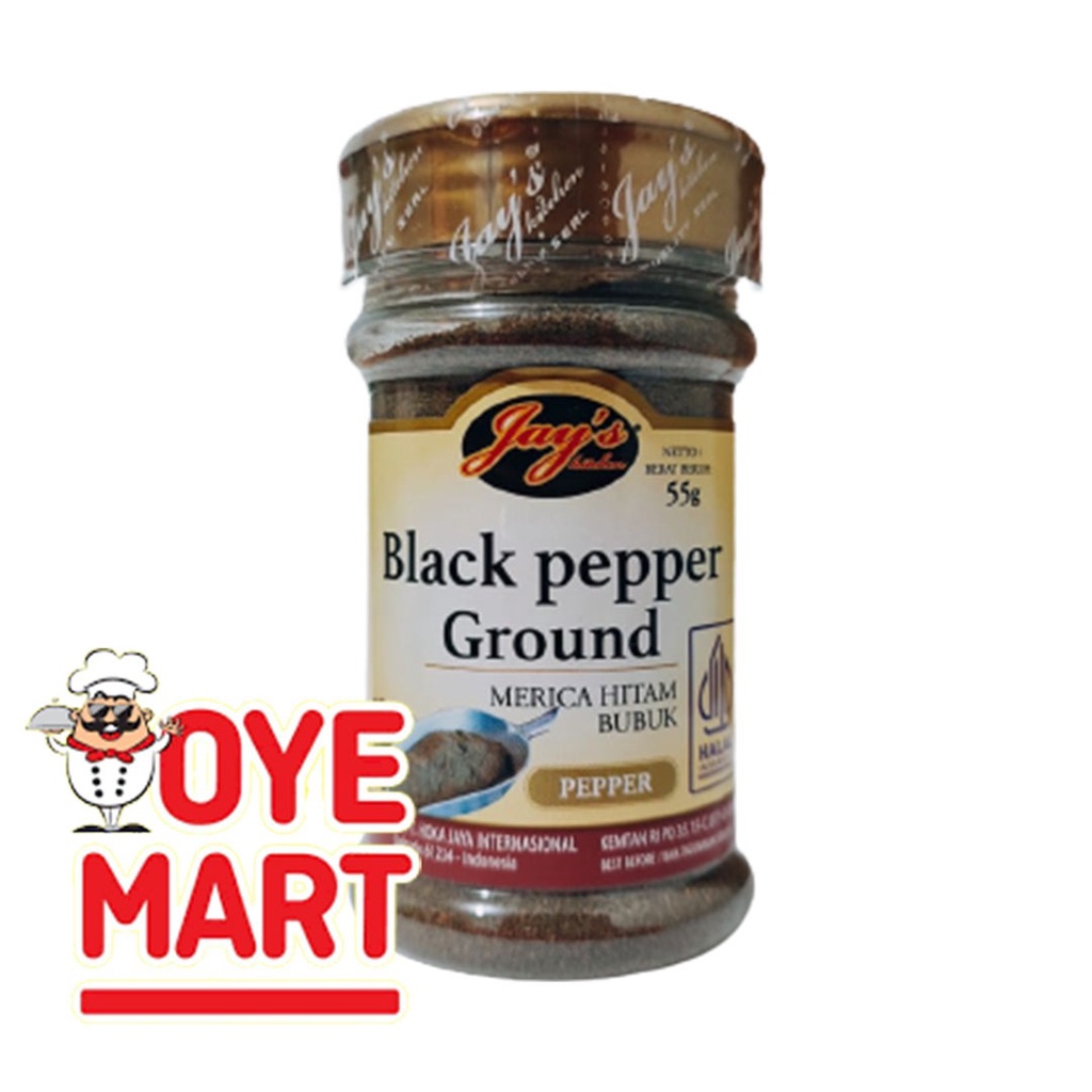 JAYS BLACK PEPPER GROUND 55G / MERICA BUBUK HITAM MURNI