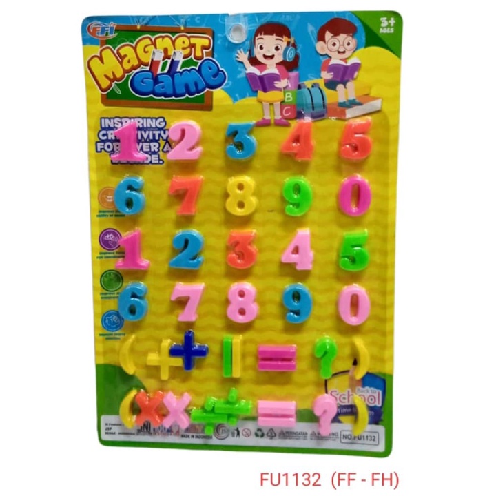 FU1132 - Mainan Magnet Game Angka 1-0 Ukuran tanggung FU 1132