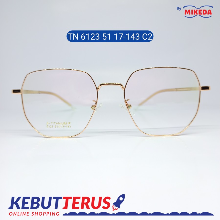 Mikeda-FRAME KACAMATA TN 6123 51 17-143 C2 + LENSA(MINUS/CYLINDER)