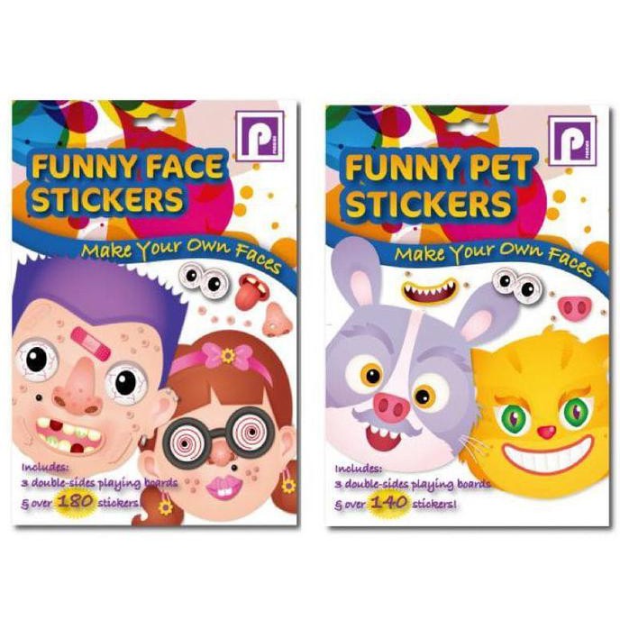 

Stiker Tempel Anak Funny Face Sticker Make Your Own Faces Unique Cute