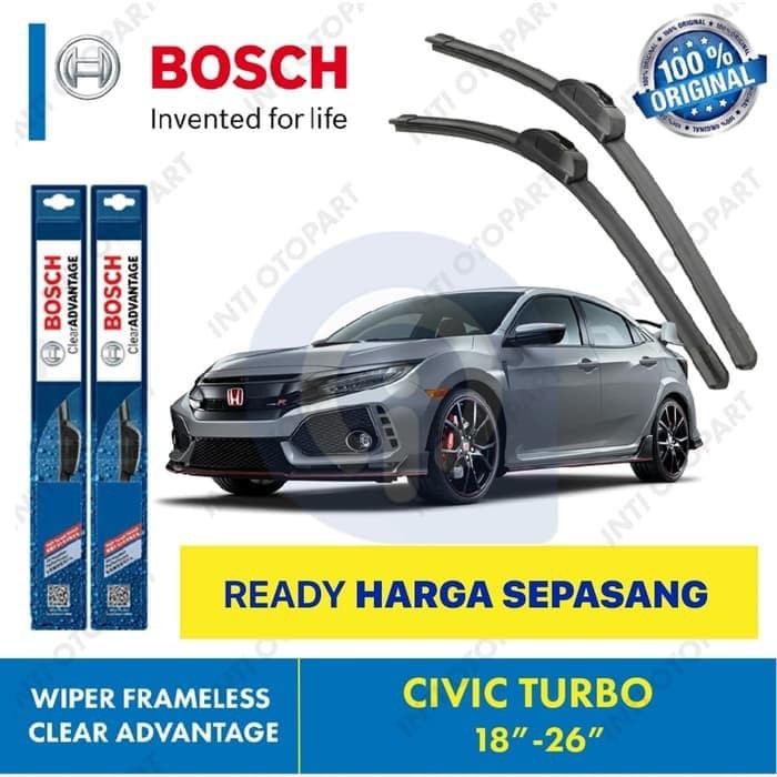 Wiper Blade Civic Turbo Type R BOSCH Frameless ADVANTAGE 18-26&quot; ORIGINAL