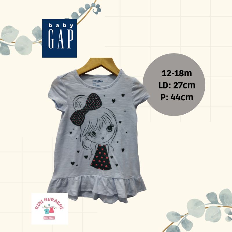 T-shirt anak perempuan baby gap