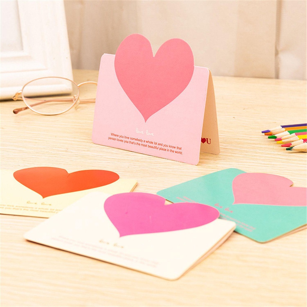 R-flower Thank You Card Kartu Ucapan Pernikahan Valentine Day Heart