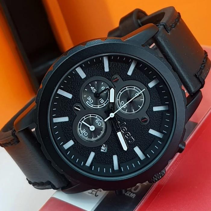 Promo TRENDY Jam Tangan Pria Jeep 9018 Body Hitam - No 2 EXCLUSIVE Limited