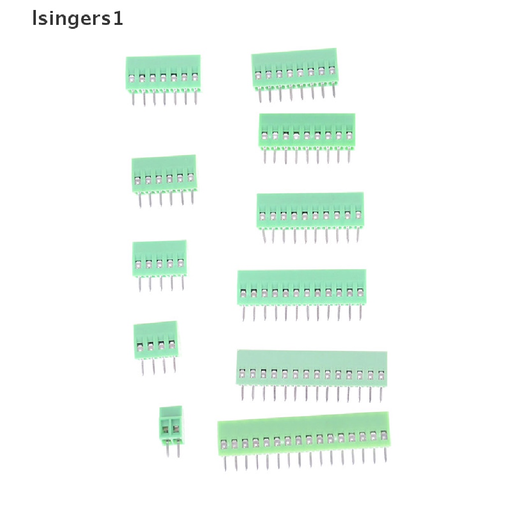 (lsingers1) 1pc Blok Terminal Sekrup PCB Universal 2P-16P KF128 2.54mm