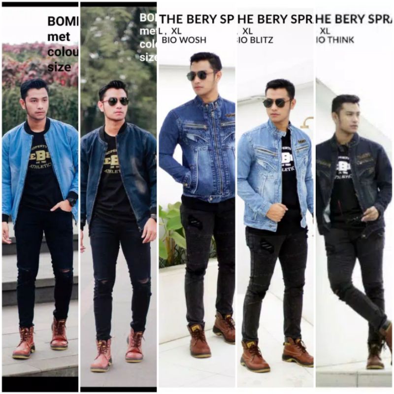 READY JAKET JEANS PRIA ORIGINAL ROCAFELA DENIM FJ03 BADJATEX ROCAFELA