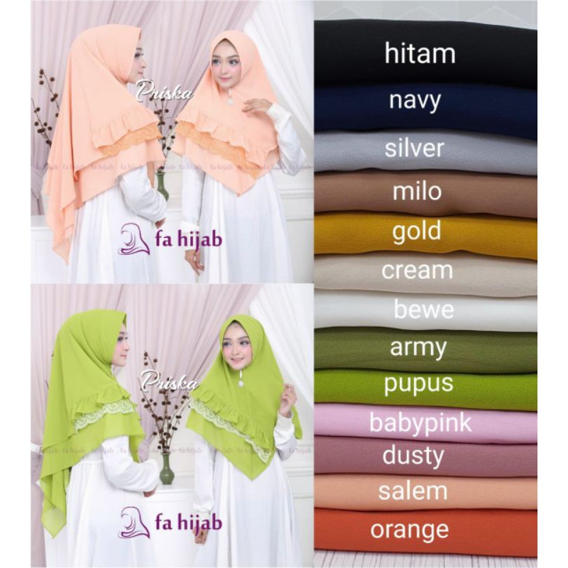 Khimar Priska ori Fahijab