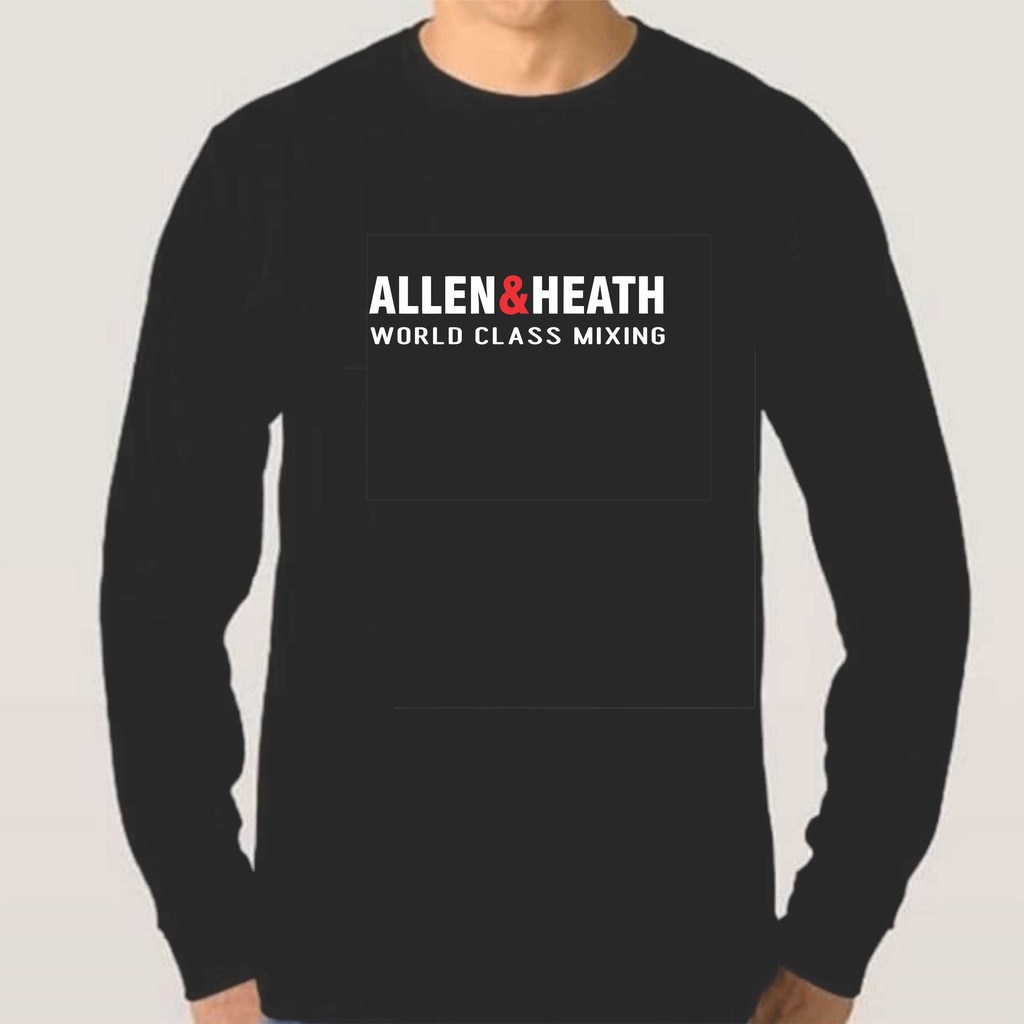 Kaos Audio Allen & Heath Lengan Panjang Jumbo S-5XL Unisex Terlaris Terbaru