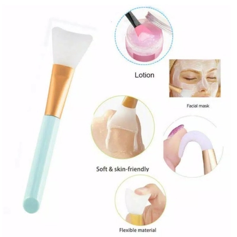 kuas masker silicon silikon sillicon silicone kuas masker high quality make up brush silicon