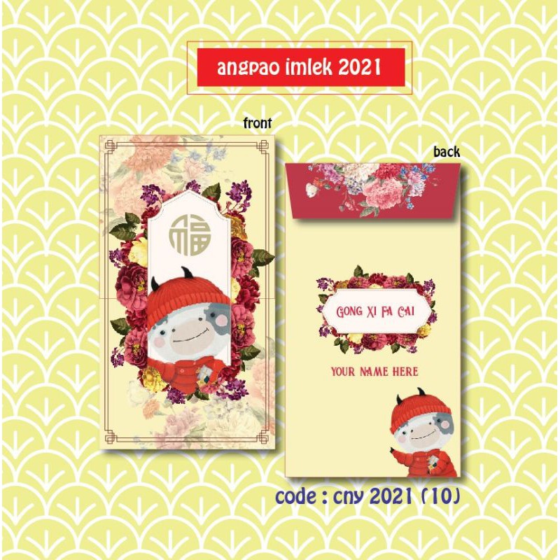 

CUSTOM ANGPAO IMLEK FREE NAMA | ANGPAO CNY | ANGPAO 2021 | AMPLOP ANGPAO | ANGPAO SINCIA | IMLEK2021