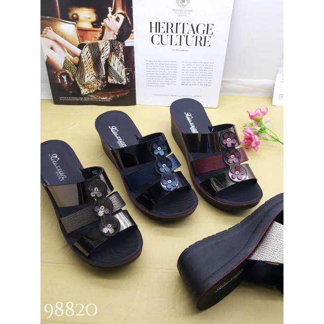 Sandal Wedges/ XIU XIAN/ 98820/ TinggiRata 4cm/ Size36-40