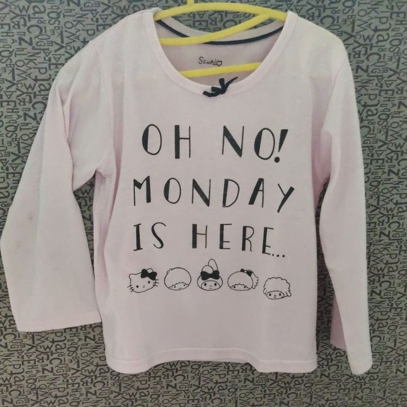 Preloved Kaos Tidur Sanrio Anak