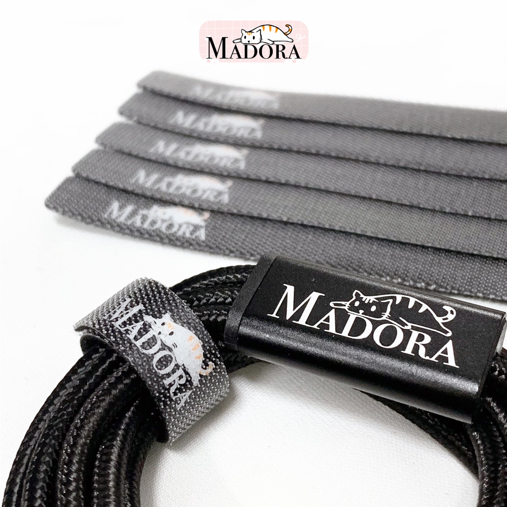 Madora Kabel Strap Velcro Tie Pengikat Perekat Kabel Universal Original