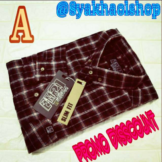 HEM KOTAK LENGAN PANJANG PRIA / COWOK