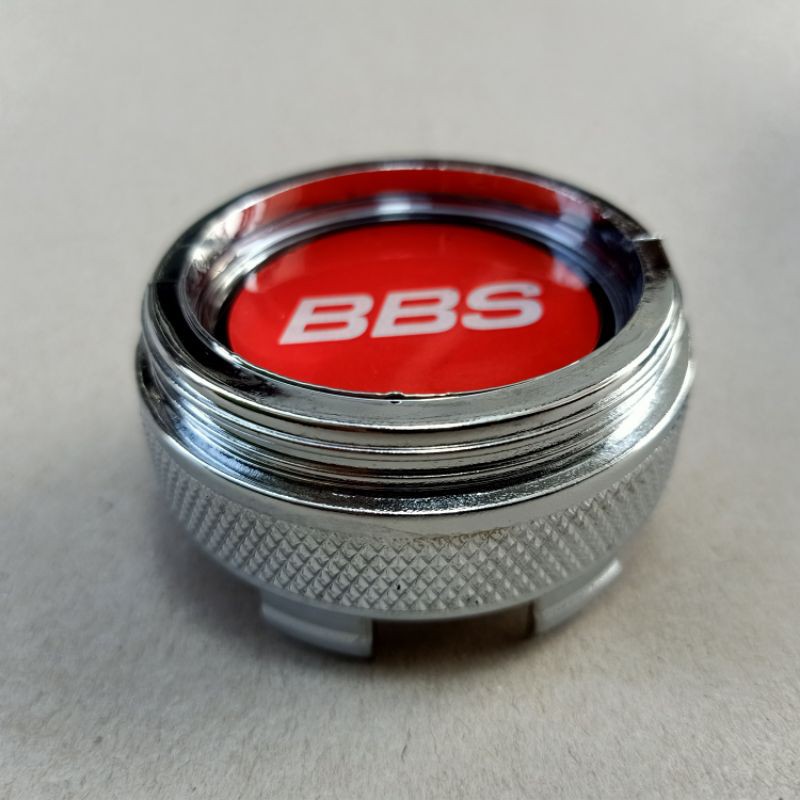 DOP VELG BBS SILINDER CHROME KAKI 5.6 CM PENGAIT 5.7 CM TOPI 6 CM