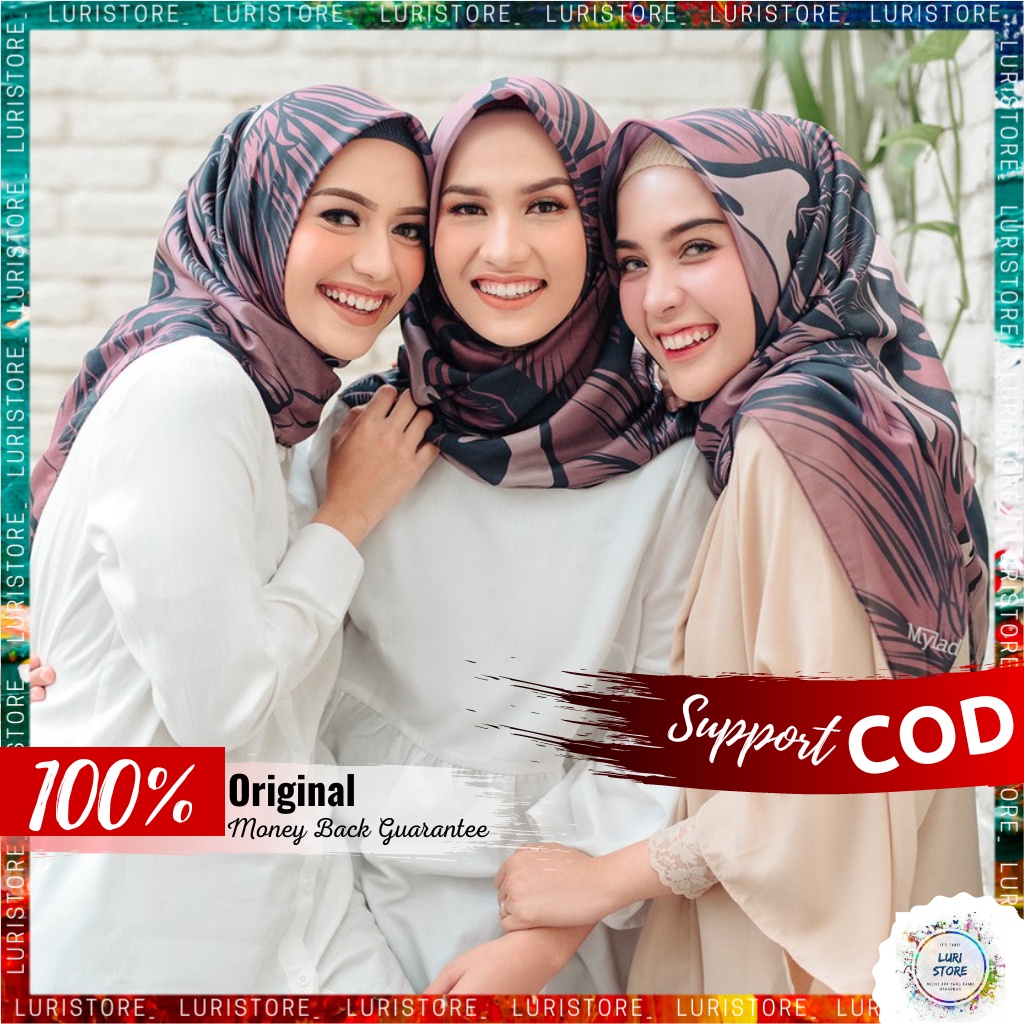 MYLADY HIJAB ORIGINAL RILA Hijab Jilbab Jelbab Kerudung My Lady Ori Motif Terbaru