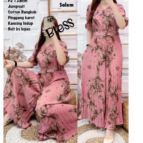 Muraaaahh.. JUMPSUIT CERUTY PLISKET WANITA