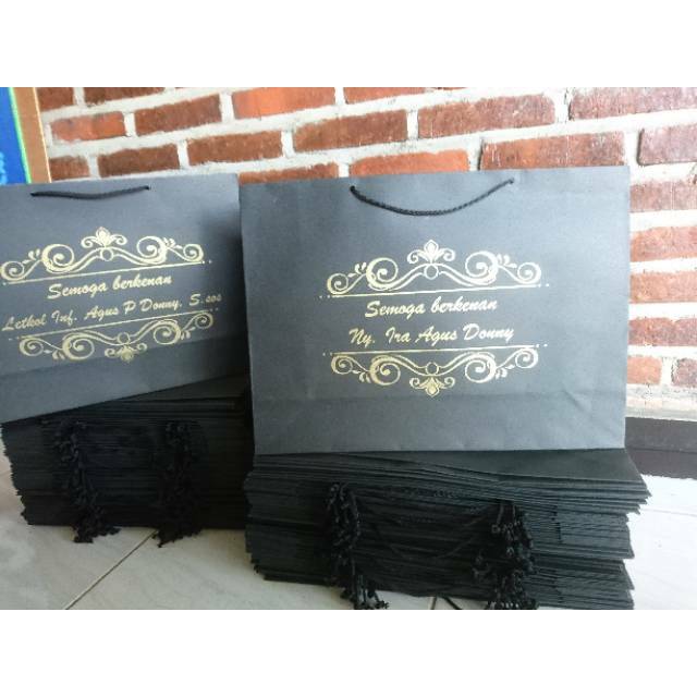 

Paperbag landscape custom desain dan custom size dan sablon