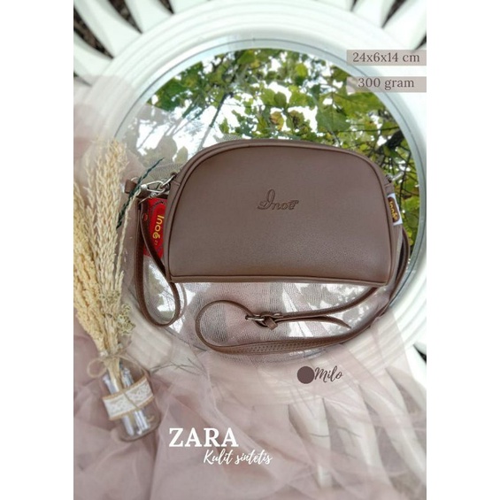 LaristShop Tas Selempang Zara Chocoly Inoe awet tahan air 24x6x14 cm