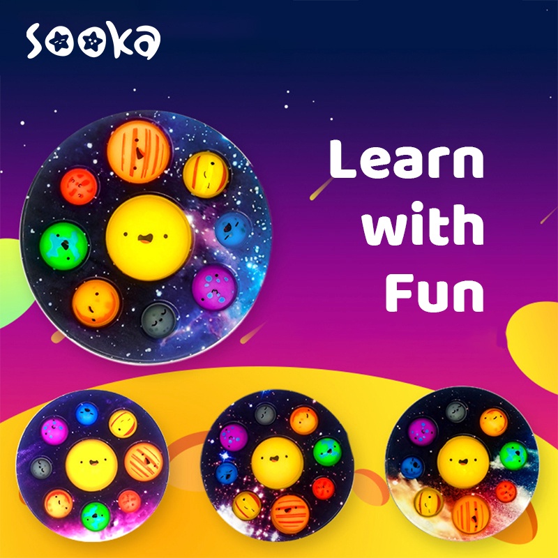 Sooka Planet Finger Press POP IT-Eight Planets Decompression Toys Children's Educational SK-GCA1001