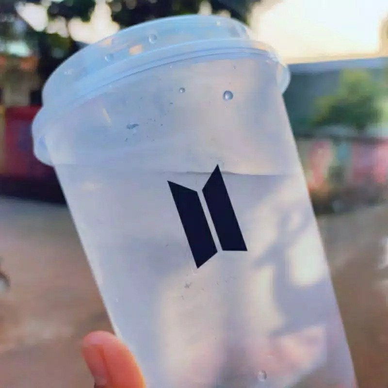 Bts Reusable Cup Logo Hati