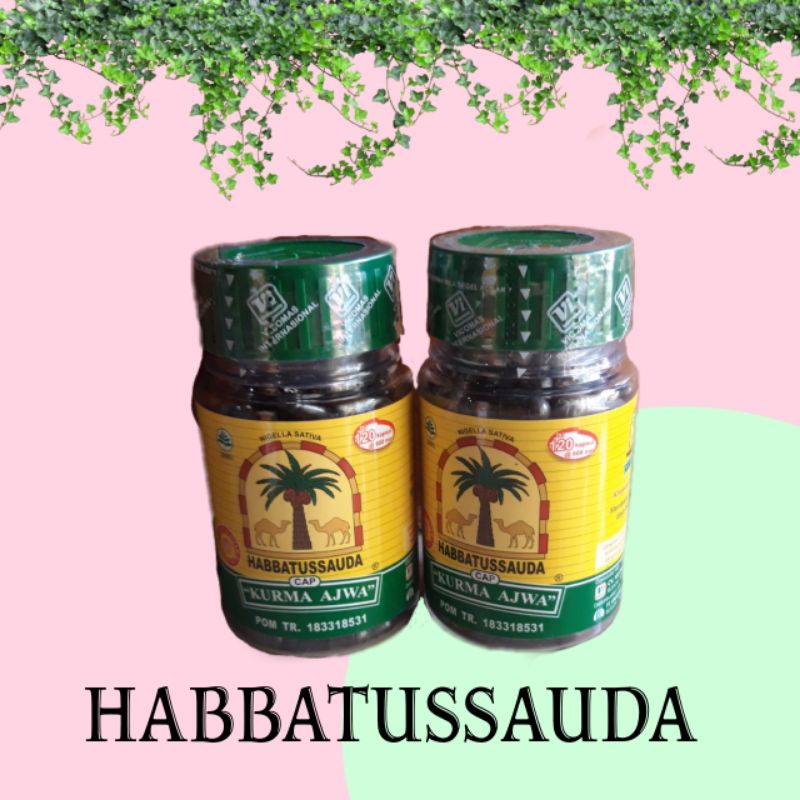 Habbatussauda Asli Cap Kurma Ajwa 120 kapsul