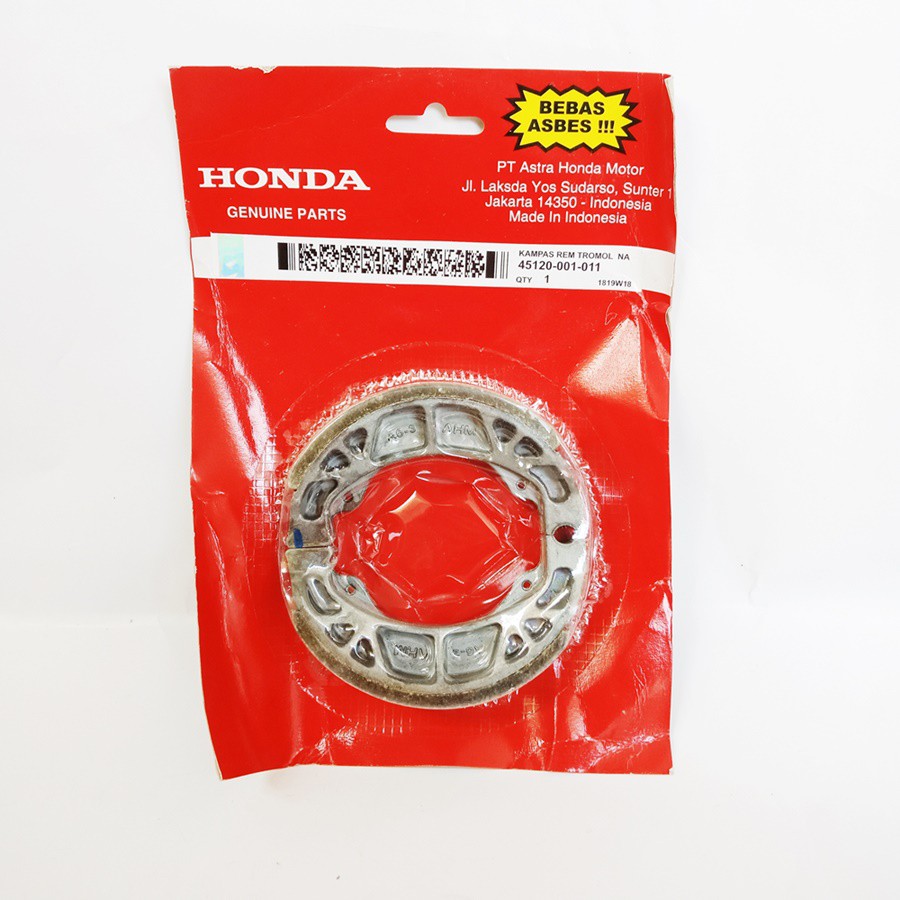 Kampas Rem Belakang (Tromol Brake Shoe) Honda Grand Supra X  ★45120-001-011★