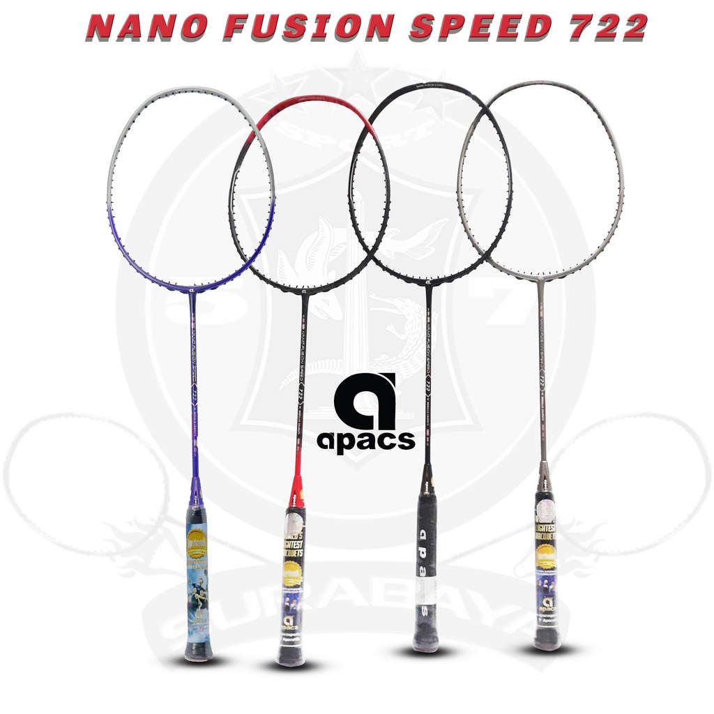 Raket Apacs Nano Fusion Speed 722 Original Bonus Grip Handuk