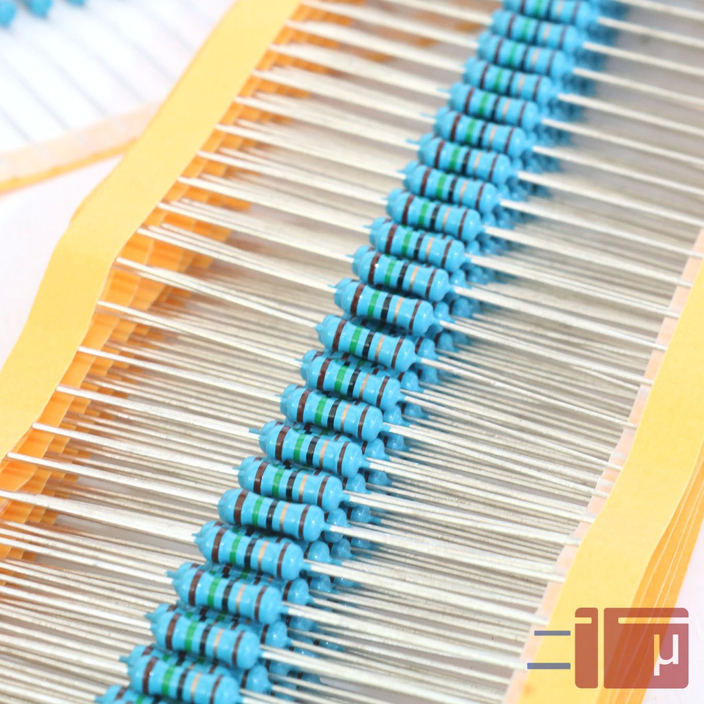 x10 Resistor 15R 15 Ohm 1/2W Metal Film 1% Taiwan Kaki Tembaga
