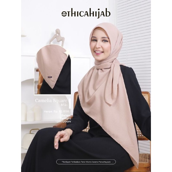 [READY] ETHICA CAMELIA SQUARE KERUDUNG SEGIEMPAT