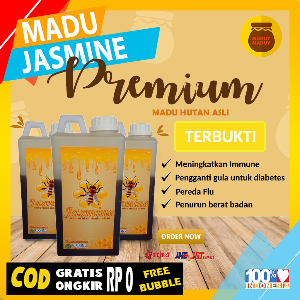 

Madu Jasmine Madu Gemuk Murni Sumbawa Asli Multiflora 1kg