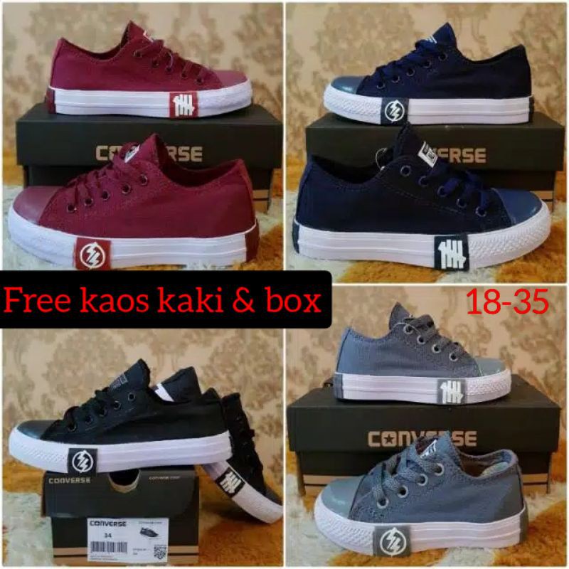 SEPATU CONVERSE ANAK FLASH UNDEFEATED OX PREMIUM SEKOLAH ANAK BABY TK SD GRADE ORIGINAL