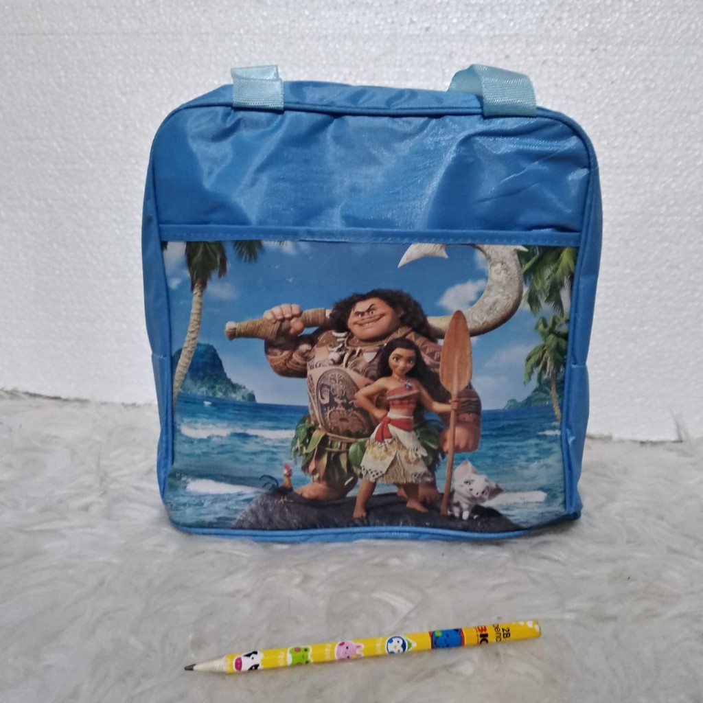 TAS TKD ECER Souvenir Ulang tahun anak Goodie Bag ultah Goody Karakter-Moana biru