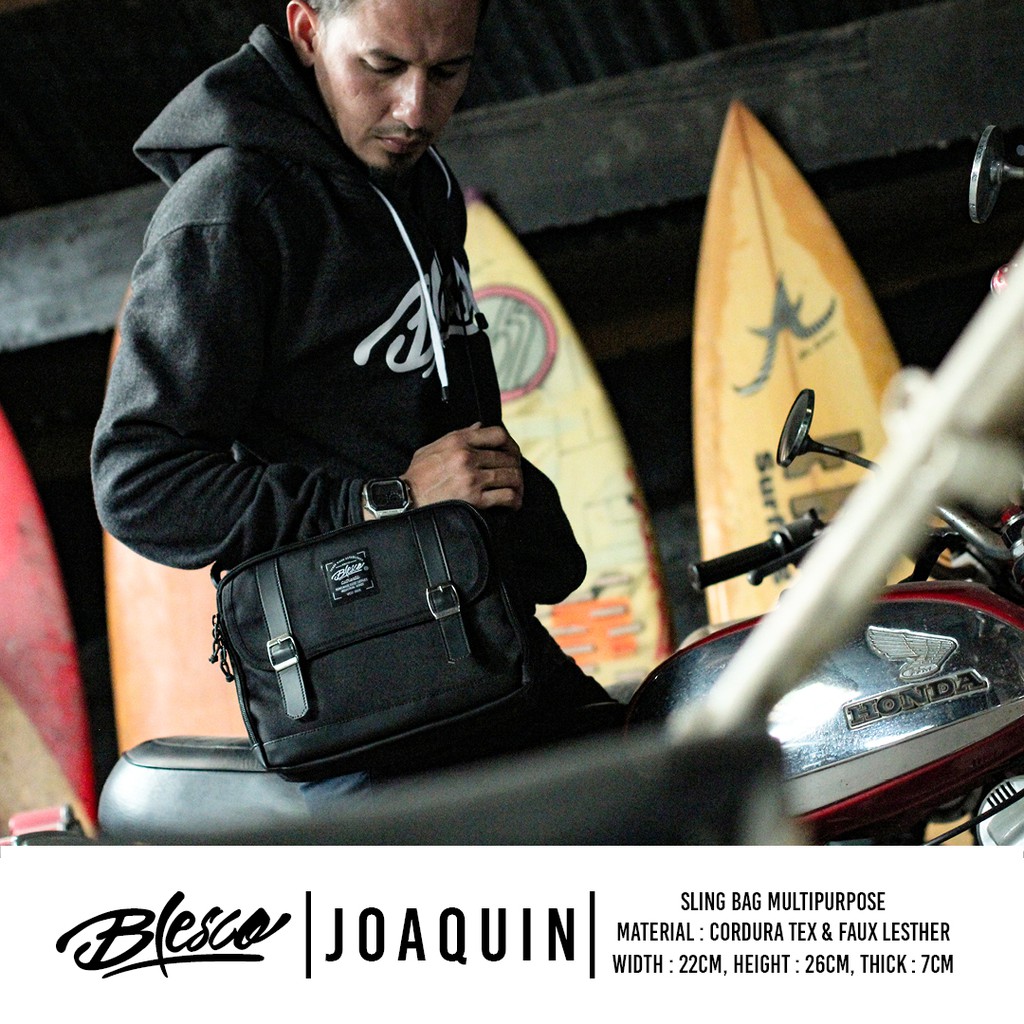 Tas Selempang Pria Premium Black