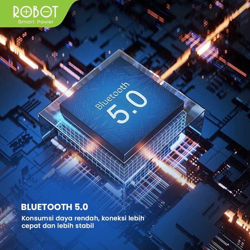 Headset ROBOT Talk10 Bluetooth Earphone Android iPhon Original - Garansi 1 Tahun