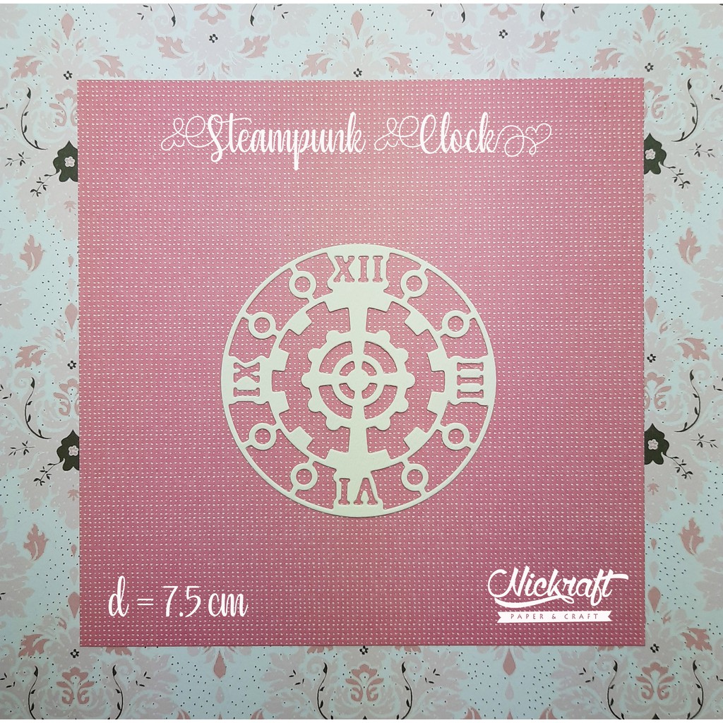 

STEAMPUNK CLOCK - BAHAN SCRAPBOOK JAM WATCH GEAR