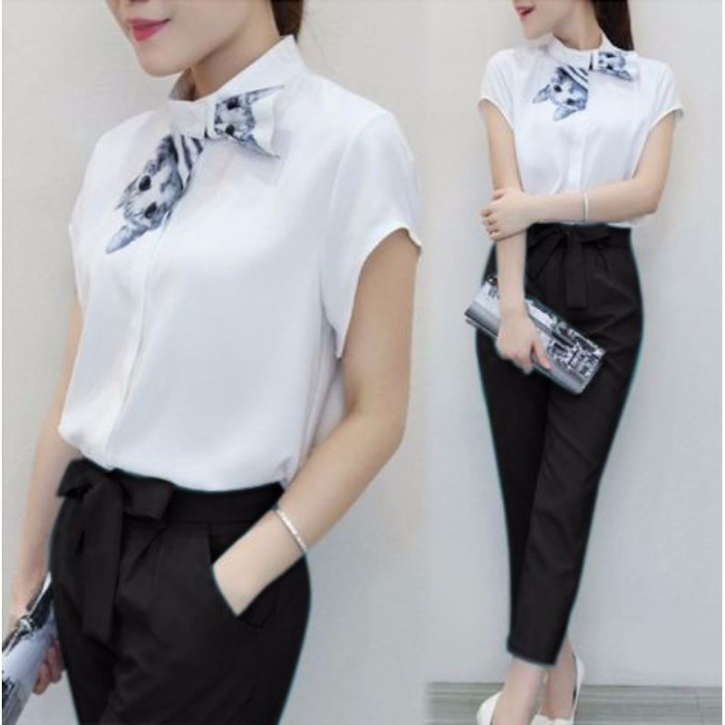 SETELAN CATEA Pakaian Wanita Setelan Bepergian Kuliah Model Baru Bagus Cantik Polos Elegan