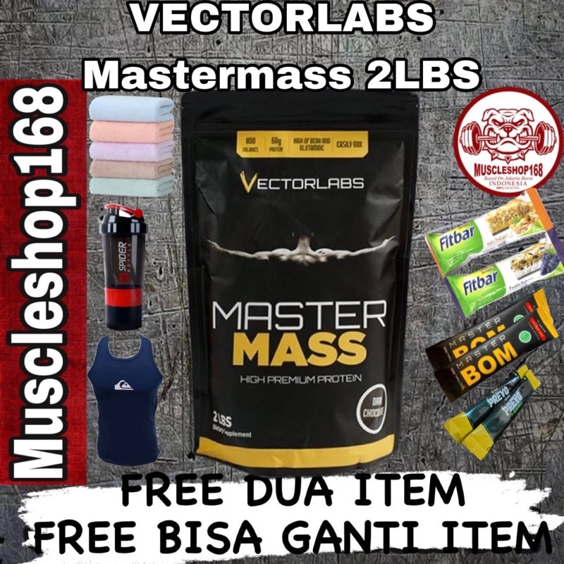 Master Mass Vectorlabs 2 lb Susu Gym Fitness Penambah Berat Badan BPOM