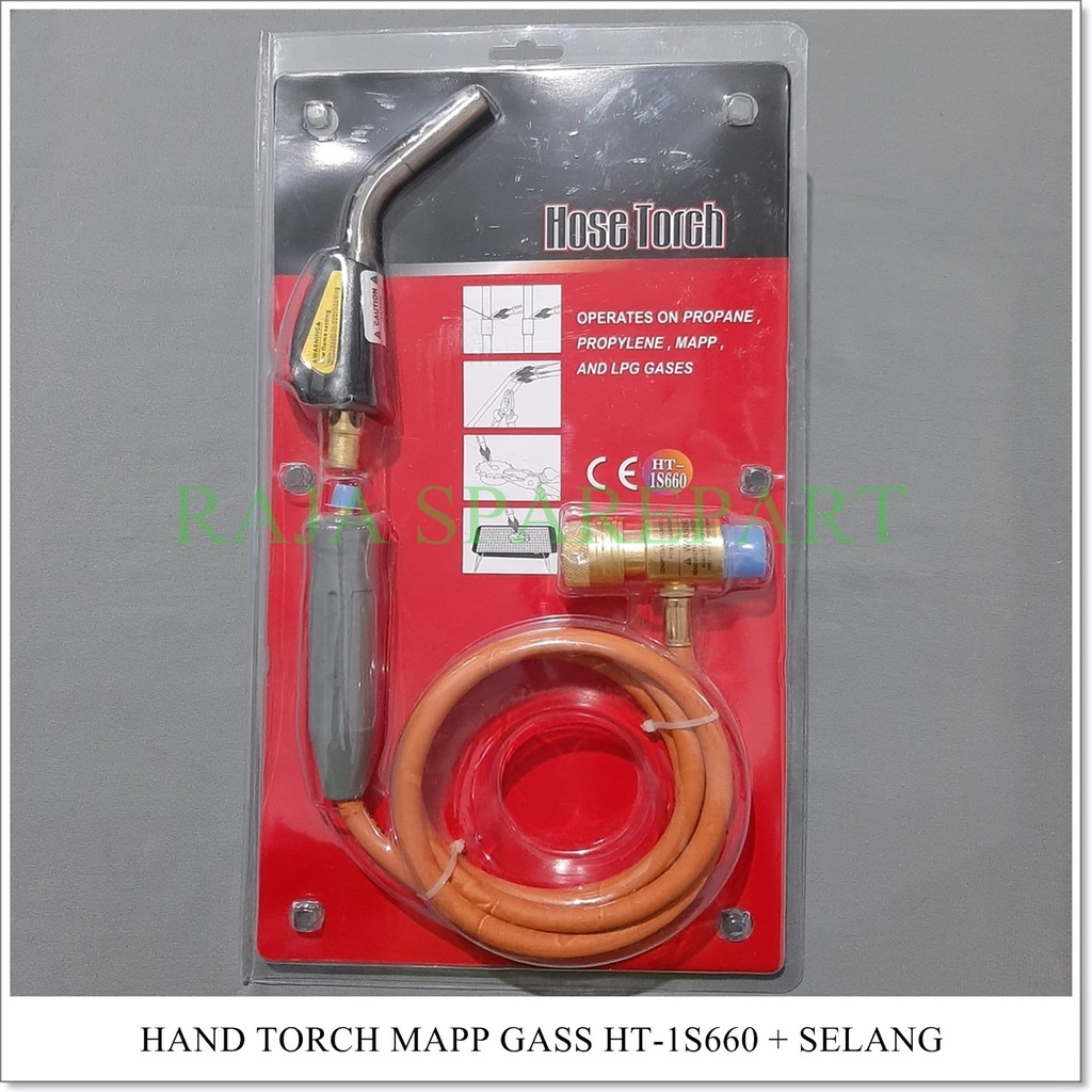 HAND TORCH / ALAT LAS PORTABLE MAPP GAS + SELANG (HT-1S660)