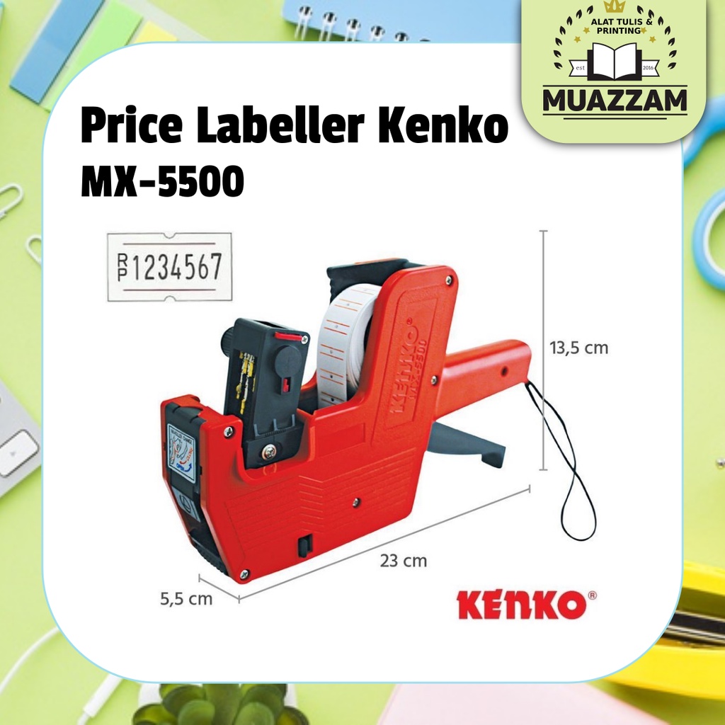 

Kenko Price Labeller Kenko MX-5500 / Mesin Cetak Lebel Harga 1 Line