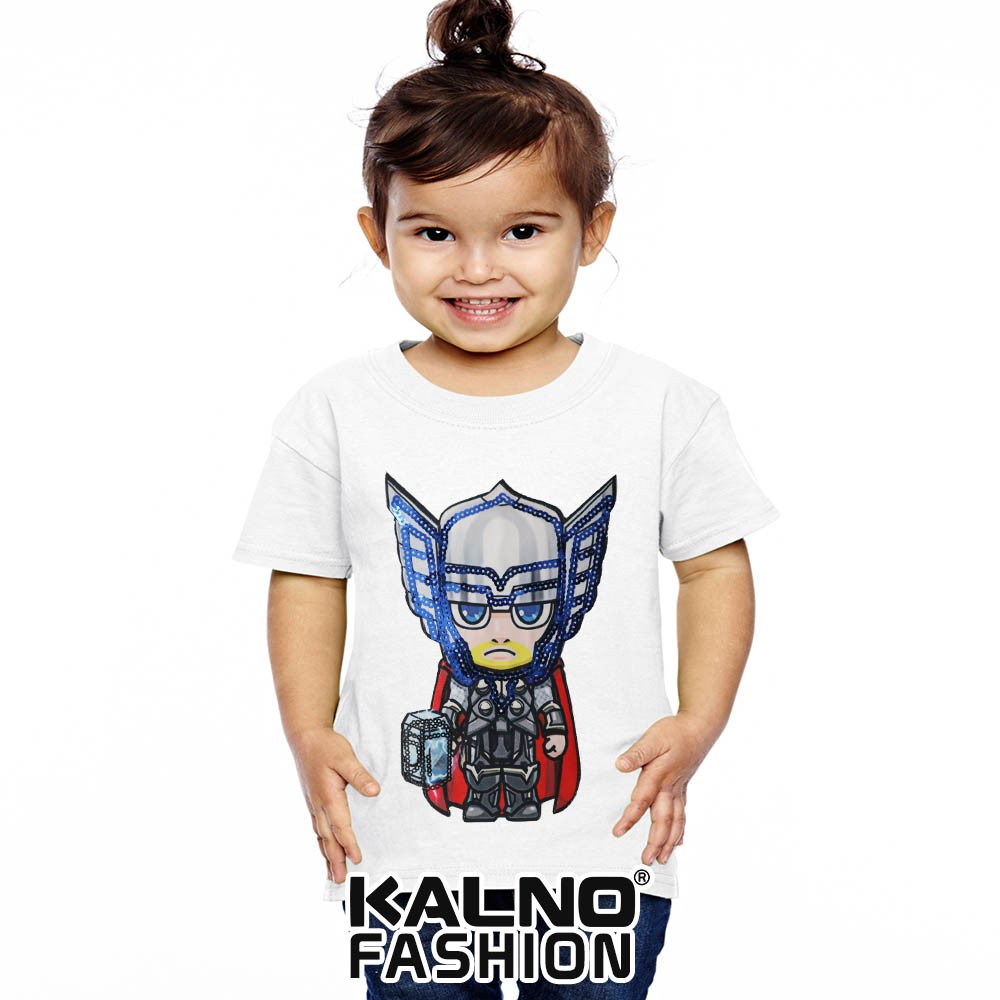 kaos baju anak THR umur 1 - 7 tahun, baju anak super hero, baju anak karakter