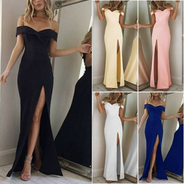 Long dress sexy pink