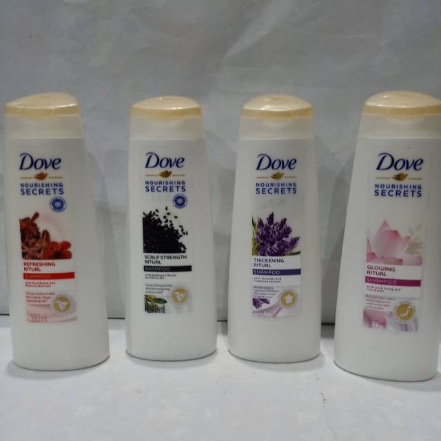 Shampo Dove Nourishing Secrets 160 ml 4 Varian Pilihan