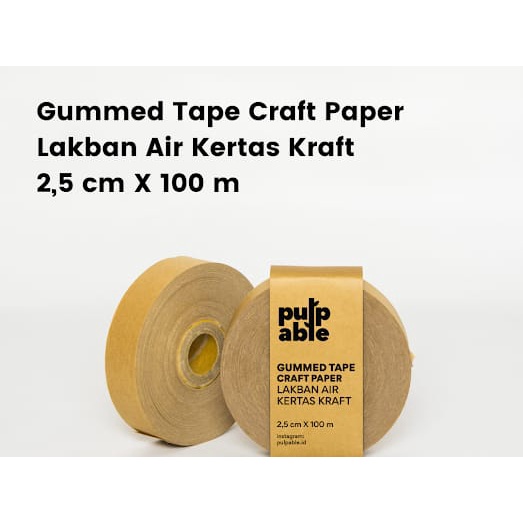 

Gummed tape / Lakban Air Paper Craft (2.5cm x 100m) Pulpable