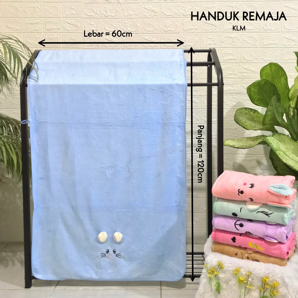 RVC75 - Handuk Mandi Anak/Bayi/Remaja Microfiber Polos Handuk Souvenir Kecil Lembut Serap Air KLK KL